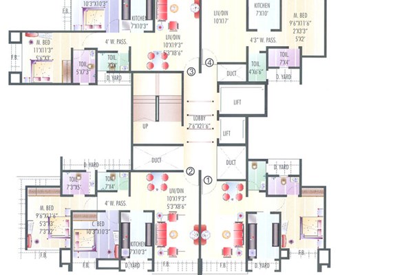 Flat on rent in Coral Heights, Thane West