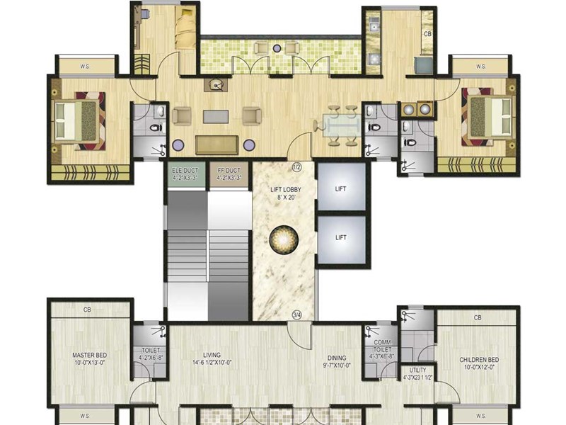 C Wing Odd Floor Plan