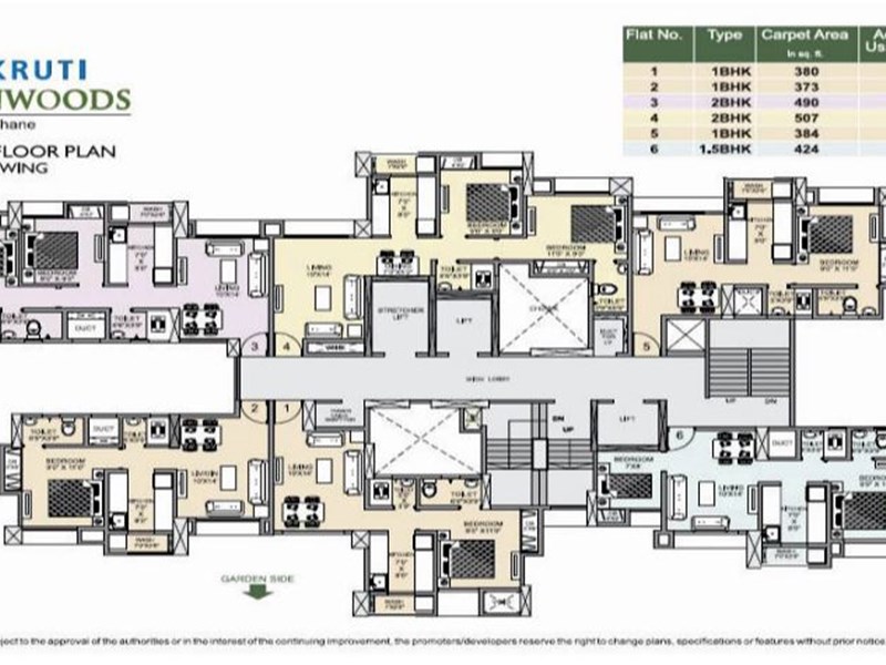 Greenwoods Typical Floor Plan Wing A