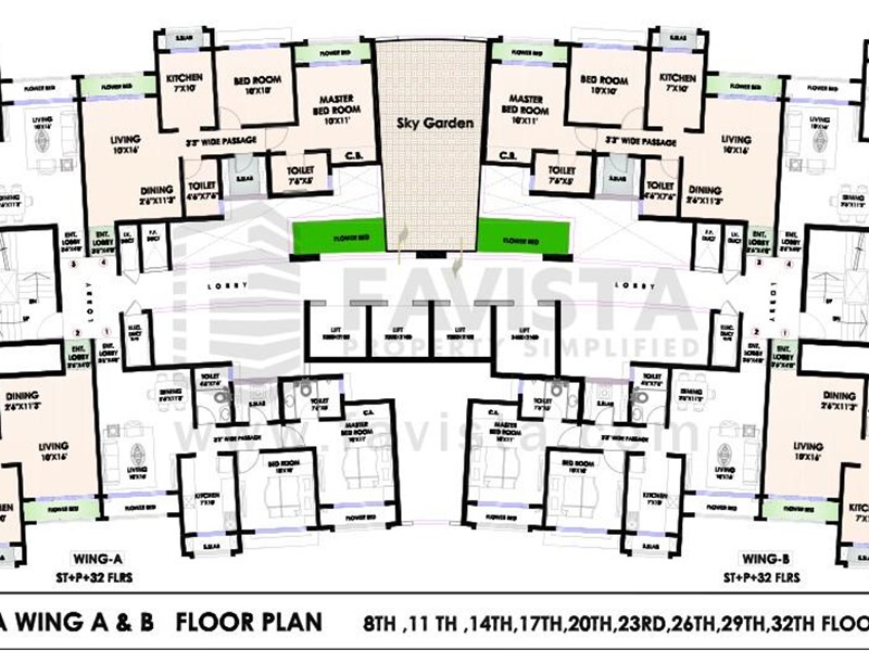 Floor plan A-B