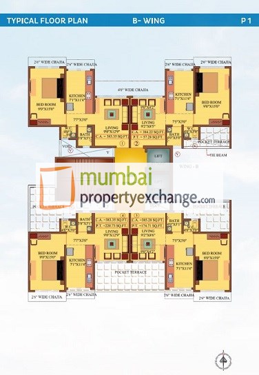 B wing floor plan