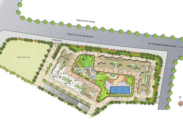 Flat for sale in Kalpataru Hills, Thane West