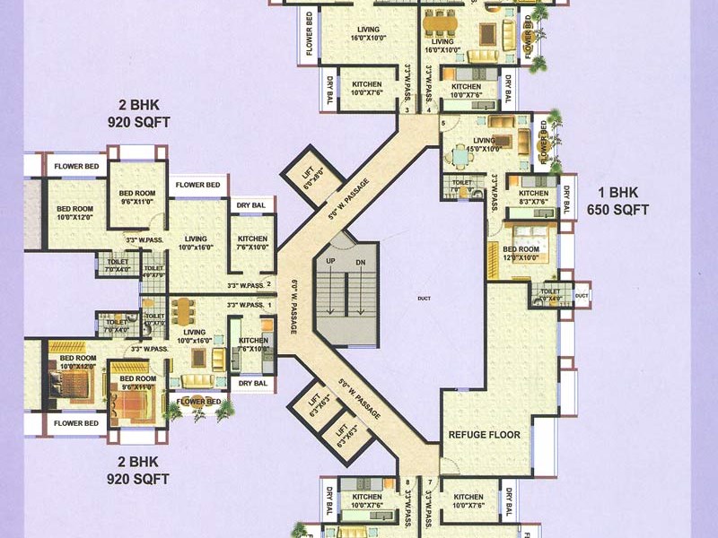 D WIng 15 Floor Plan