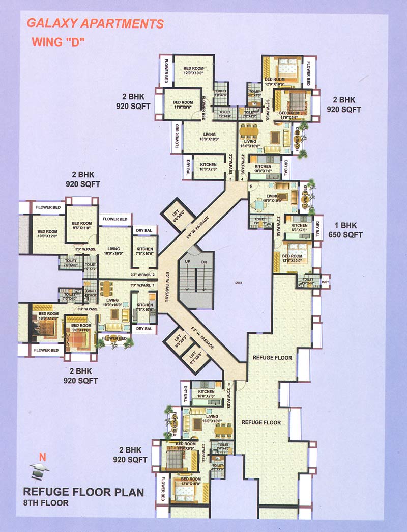 D WIng 8th Floor Plan