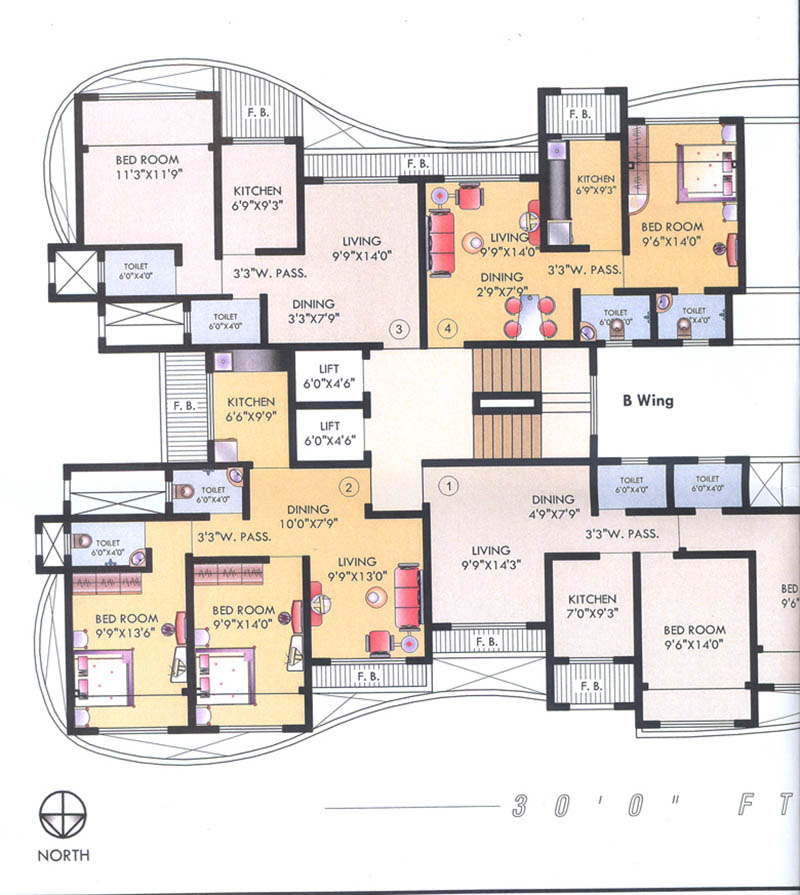 Flat on rent in Gokul Vraj, Andheri East
