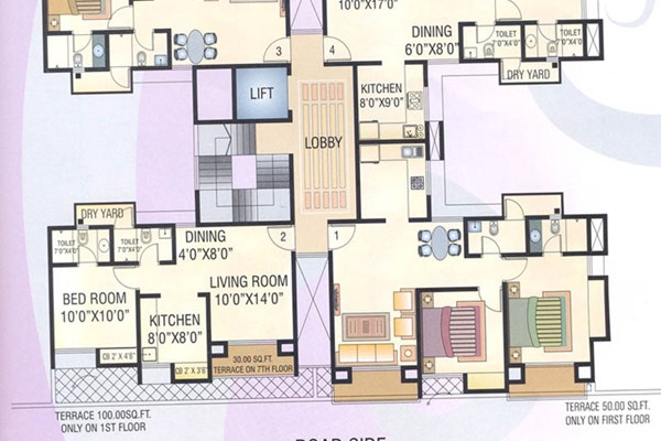 Flat on rent in Highland Gardens, Thane West