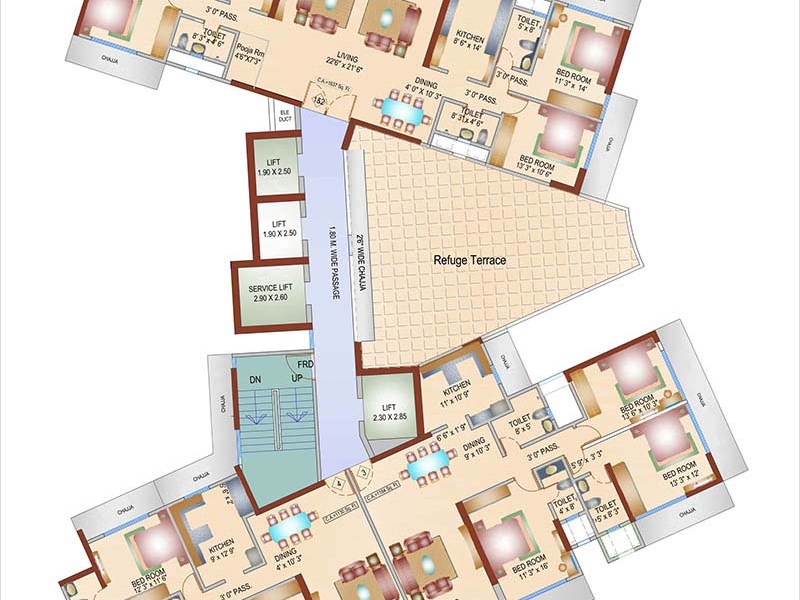 Habitat Refuge Floor Plan (12th Level)