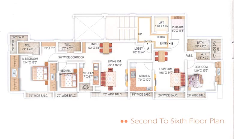 Flat on rent in Ajinkya Durga, Vile Parle East