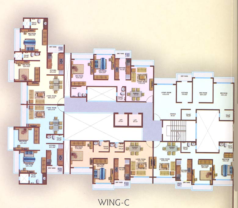 4243 Oth Floor Plan I - Indian Ocean, Andheri West
