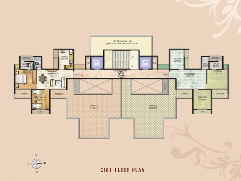 21st Floor Plan