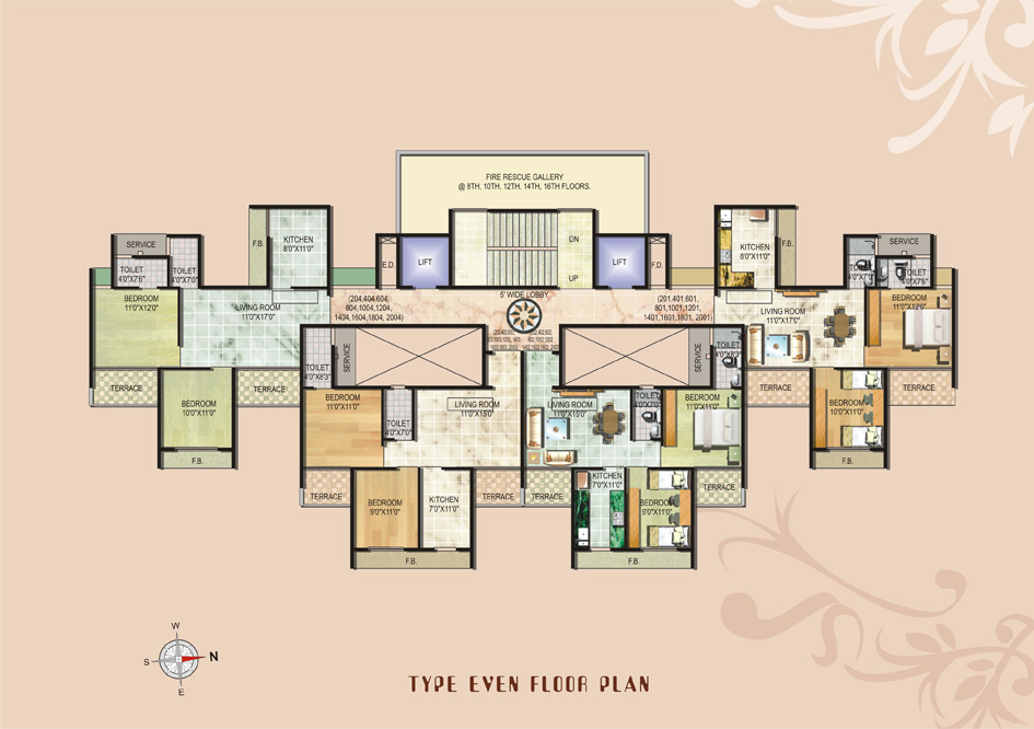 Even Floor Plan