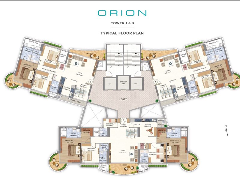 Orion Typical Floor Plan Orion 1-3