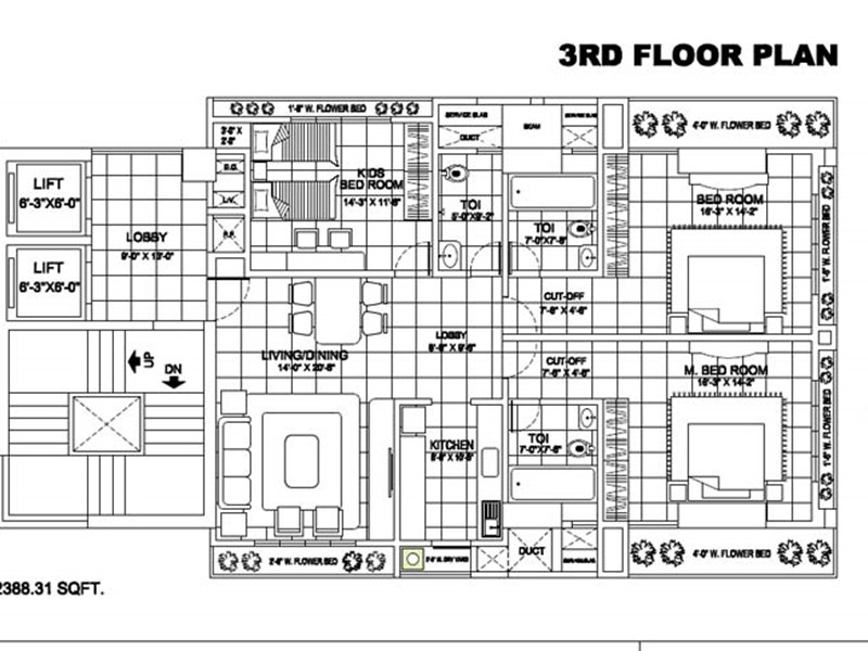 3rd floor Plan