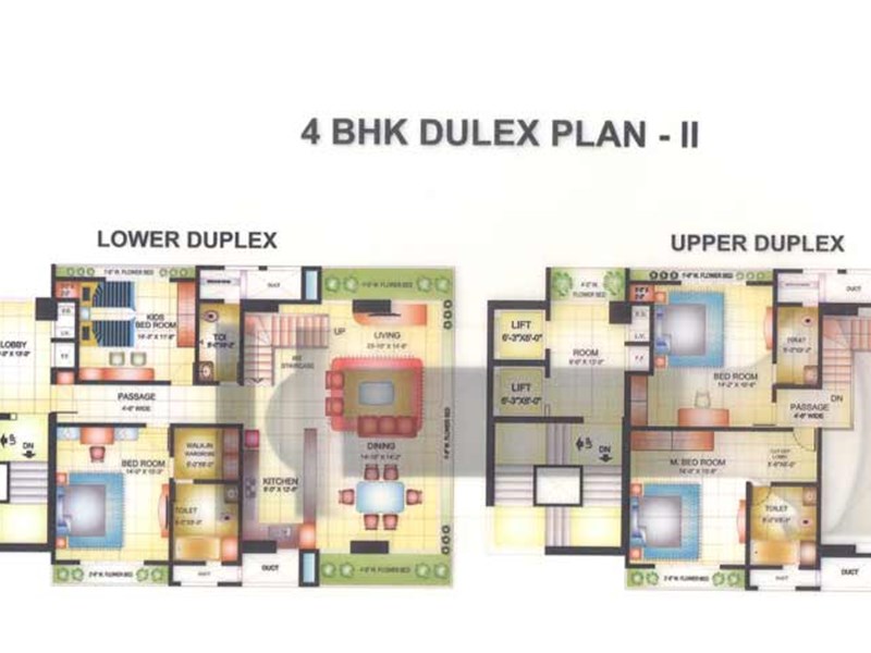 4 BHK Floor Plan