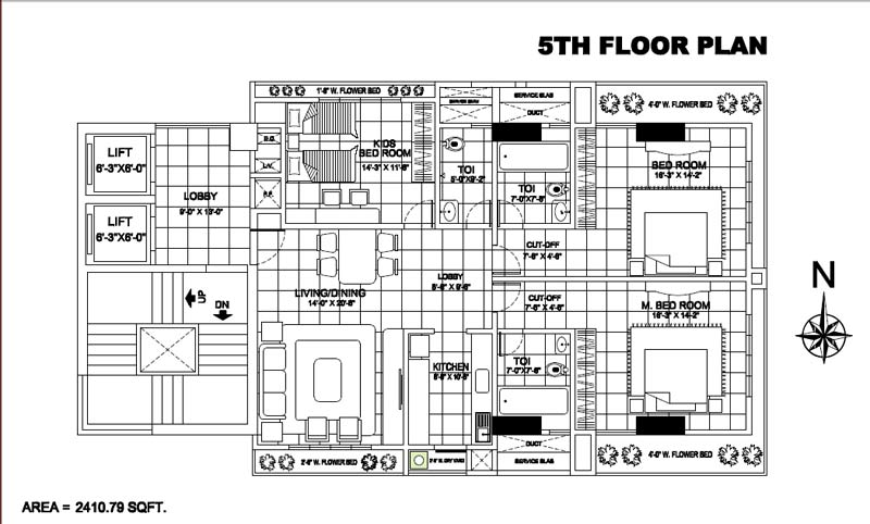 5th Floor Plan