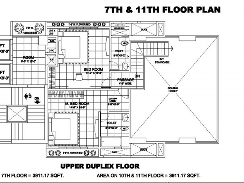 7th and 11th floor Plan