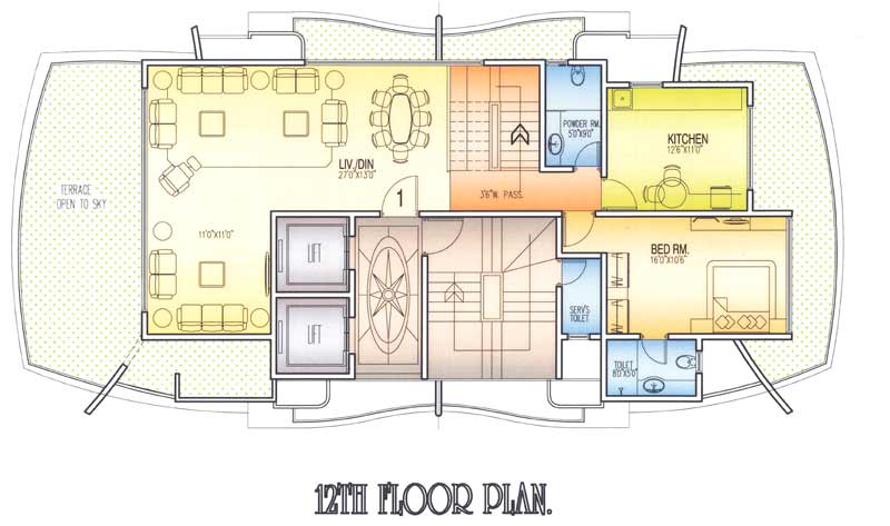 12th Floor Plan