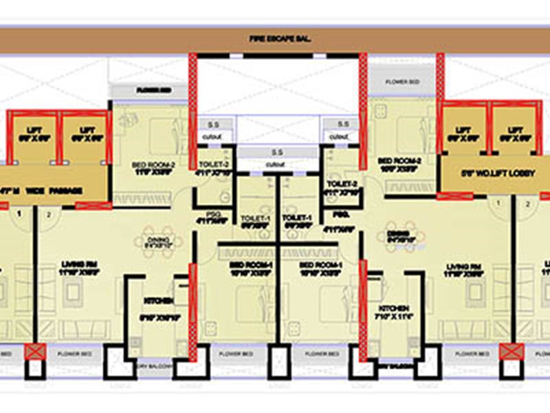 1st to 5th floor Plan