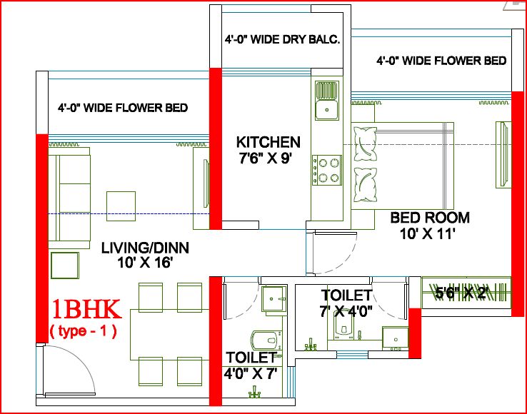 Flat on rent in Evershine Meadows, Mahim