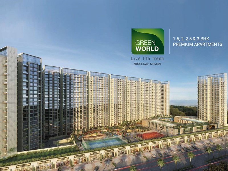 Green World Airoli by Akshar Developers MAHA RERA Registration