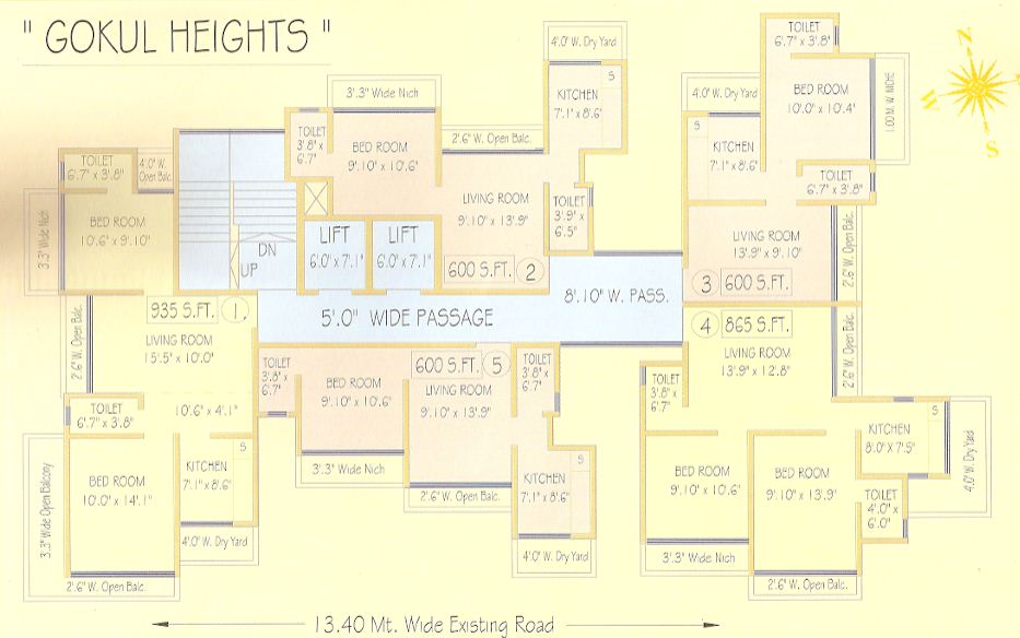 4738 Oth Floor Plan 1 - Gokul Heights, Kandivali West