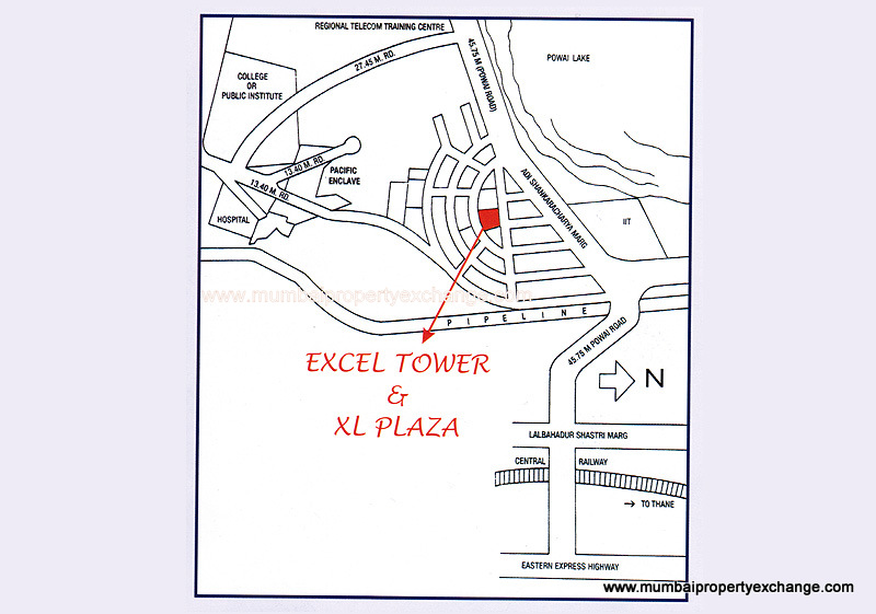 Flat on rent in Excel Tower, Powai