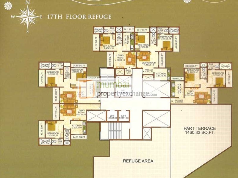 17th Floor plan