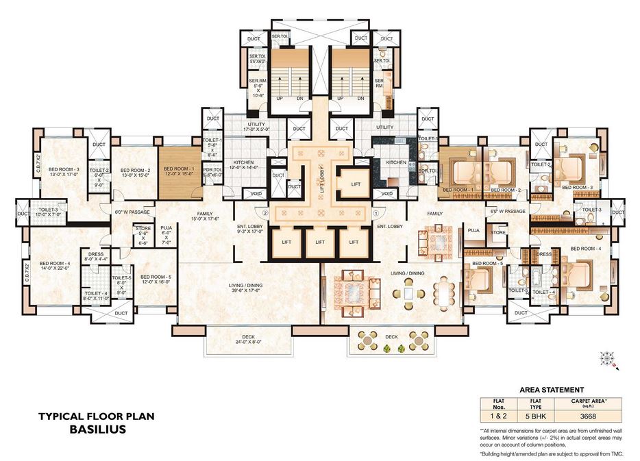 Rodas Enclave Basilius Typical Floor Plan