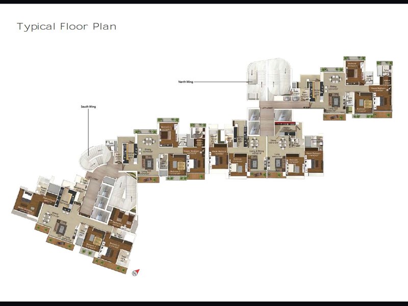 Ajmera Aeon Typical Floor Plan