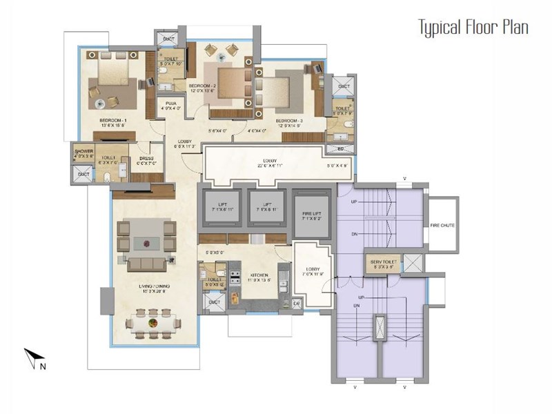 Lifespaces Aquino Typical Floor Plan