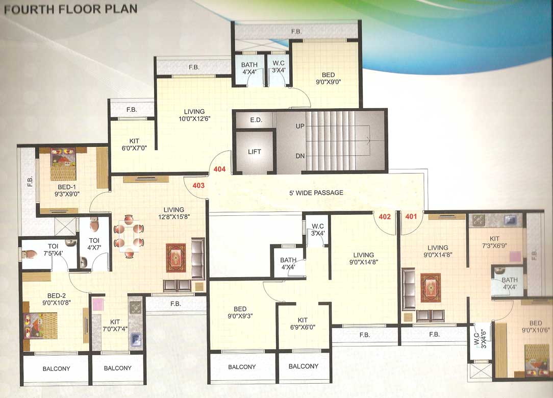 4th Floor Plan