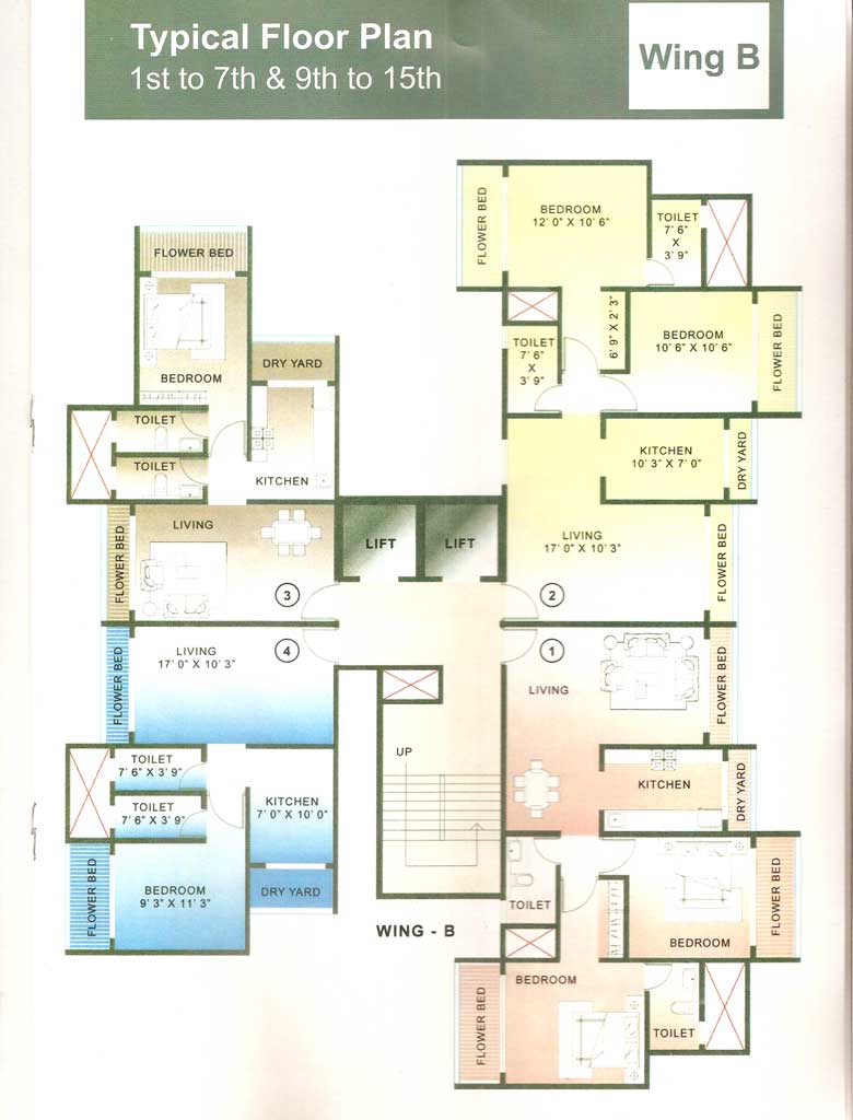 Flat on rent in Akash Kiran, Kandivali West