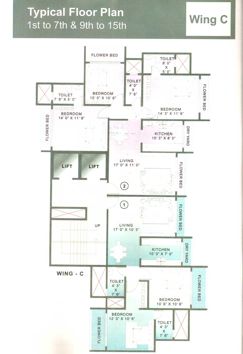 Flat on rent in Akash Kiran, Kandivali West