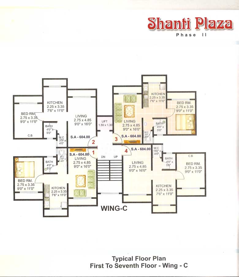 Flat / Apartment on Rent / Lease / Sale in Shanti Plaza Phase I, Kalyan