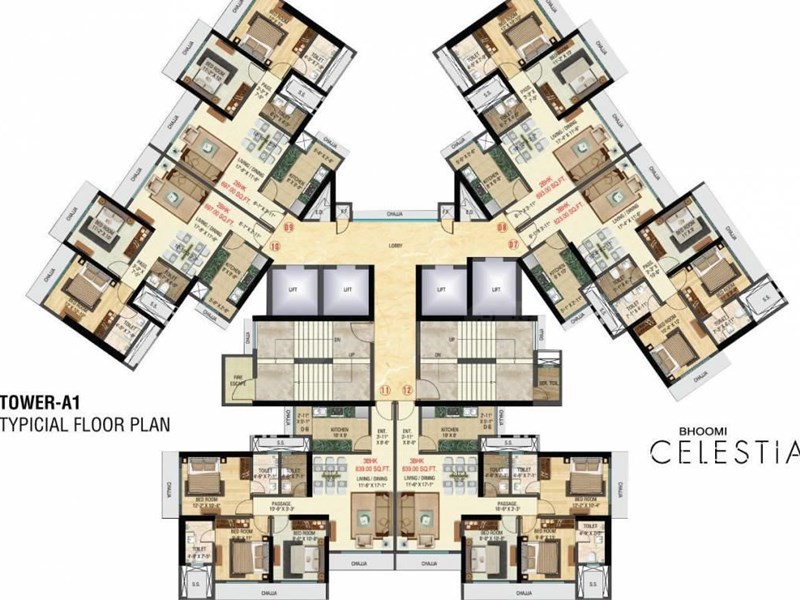 Celestia Typical floor plan A1