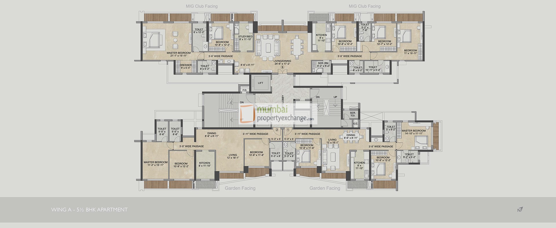 5.5 BHK Floor Plan