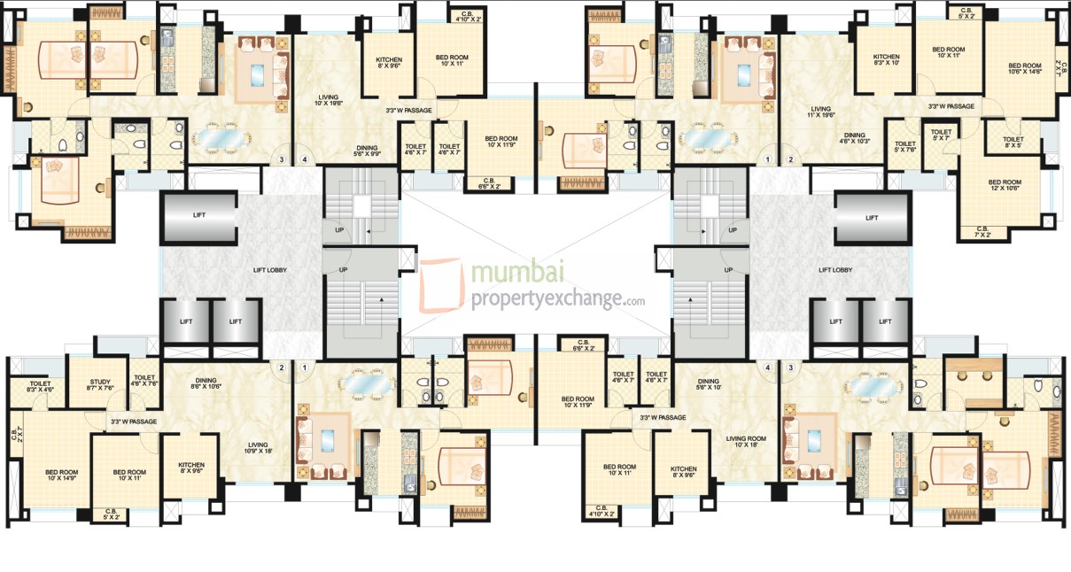 Dosti Vihar Vidisha And Vasudha Thane West Images Floor Plans Videos Mumbai Property Exchange
