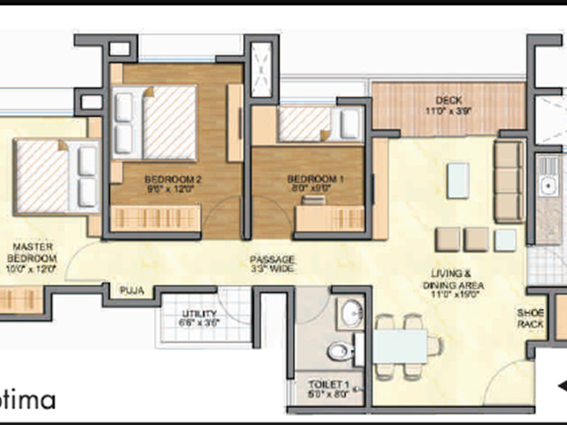Lodha Amara Bhk Floor Plan Lodha Amara Tower 20 And 21 Kolshet