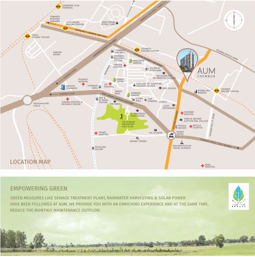 Tridhaatu Aum Location