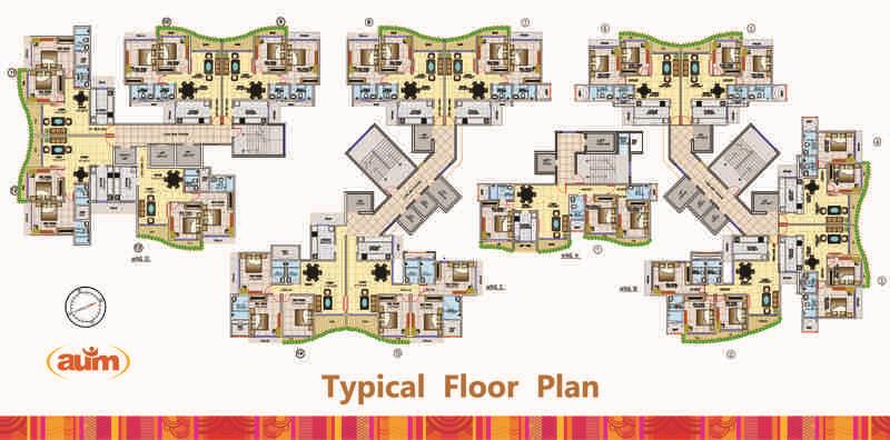 Tridhaatu Aum Typical floor Plan