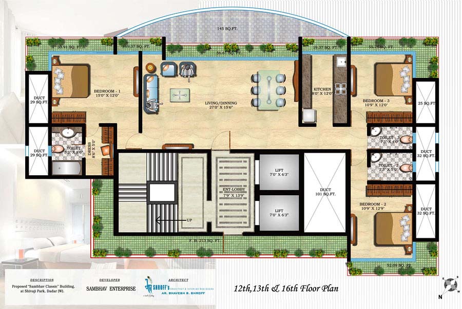 Flat on rent in Sambhav Classic, Mahim