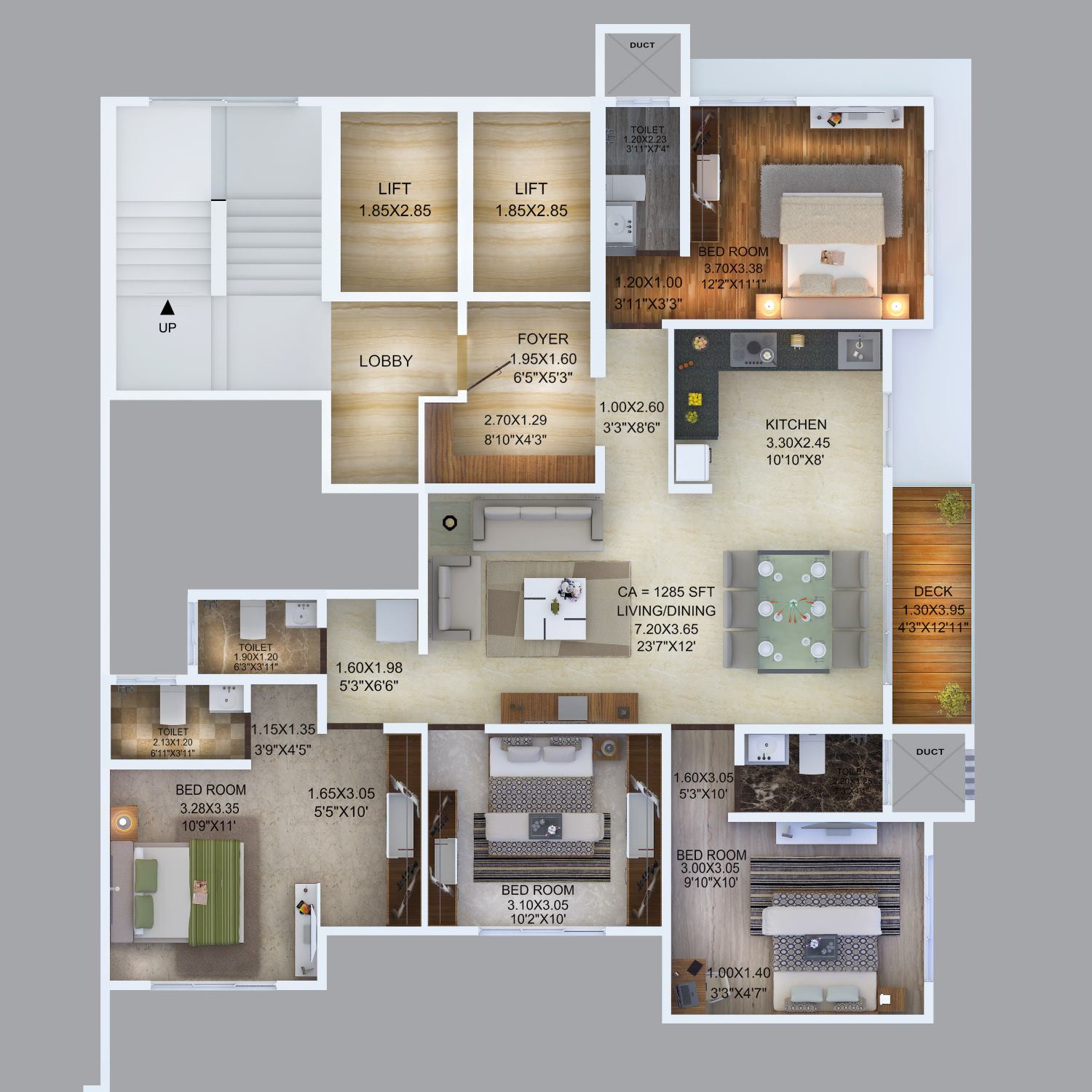Manthan Embassy 4BHK Floor Plan