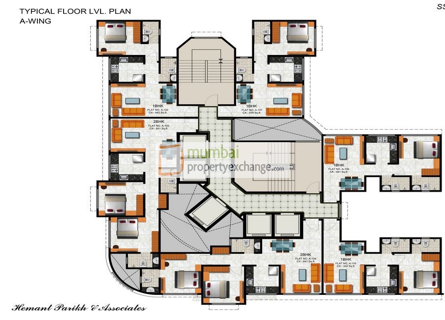 Wing A Typical Floor Plan