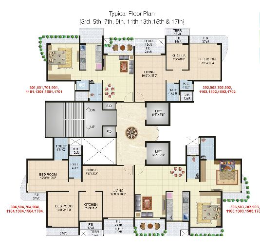 Flat / Apartment on Rent / Lease / Sale in Geetanjali Heights, Kharghar