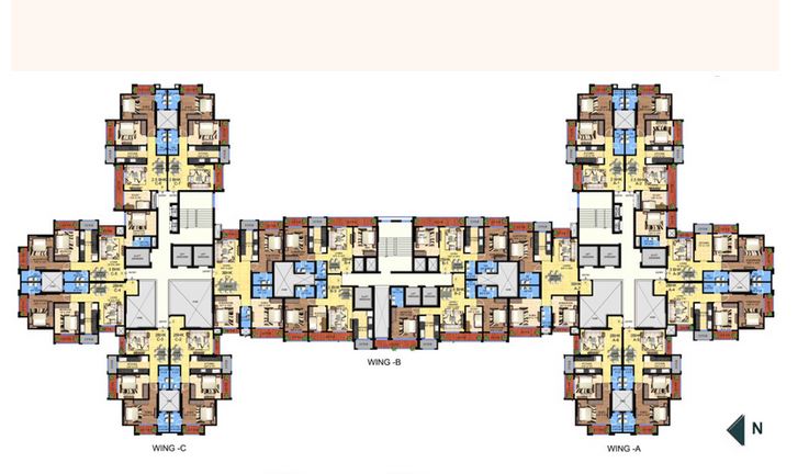 5670 Oth Hillcrest Typical Floor Plan - Hillcrest, Andheri East