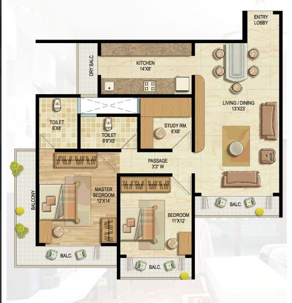 Flat on rent in Grandioso, Bandra East