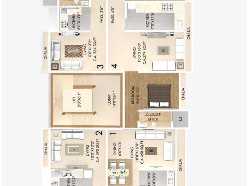 6-7 Floor Plan