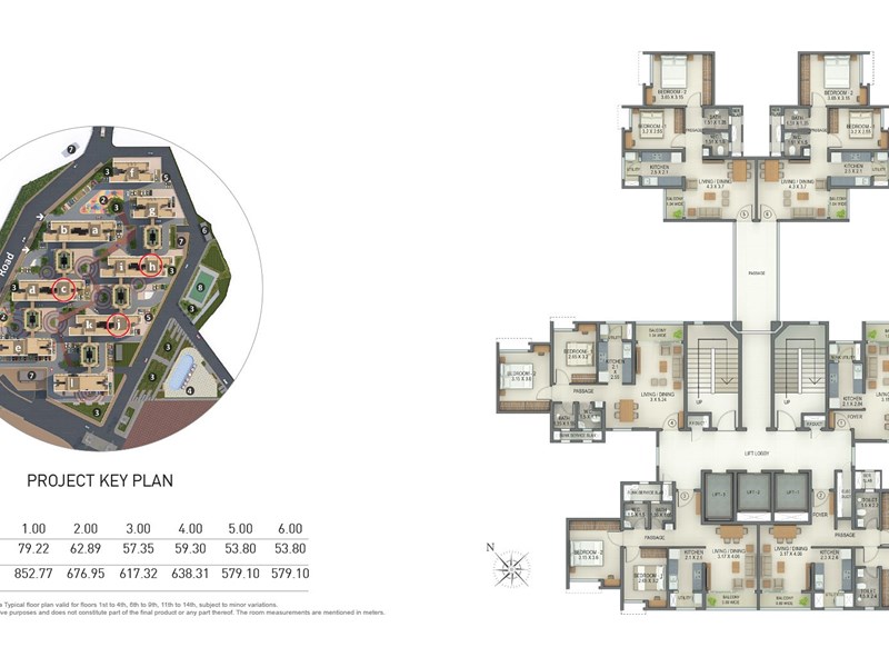 Amantra Floor Plan Type A-Tower C,H,J