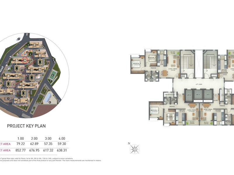 Amantra Floor Plan Type F-Tower A