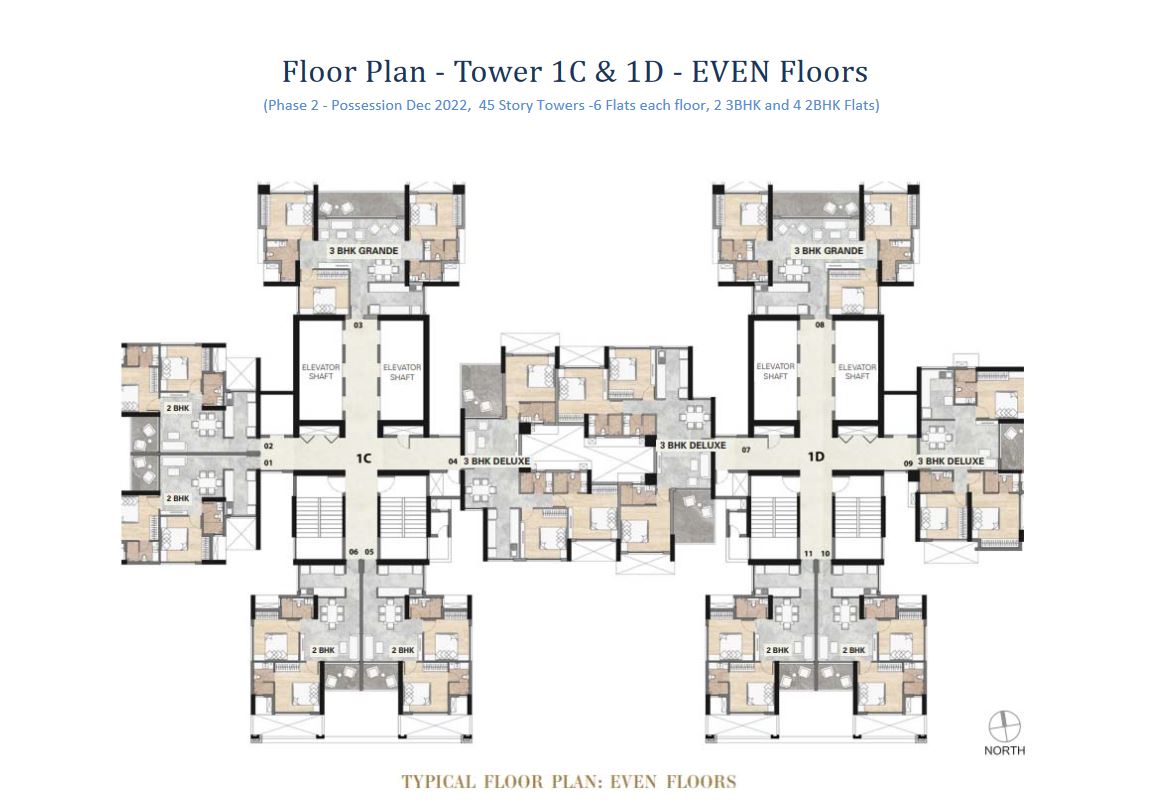  Adhiraj Samyama Typical Floor Plan Even 
